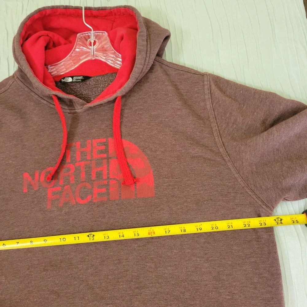 The North Face Hoodie Pullover Graphic Logo Maroon Red Large‎